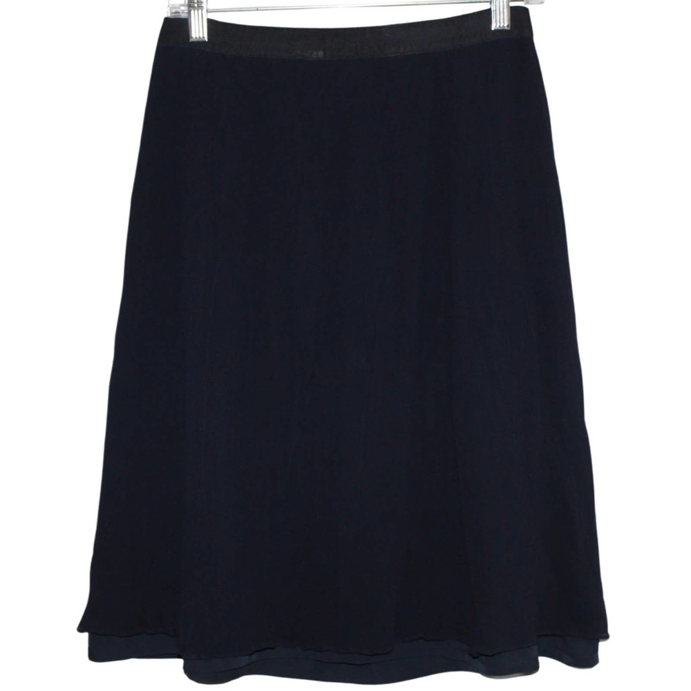 J. Crew Navy Midi Skirt